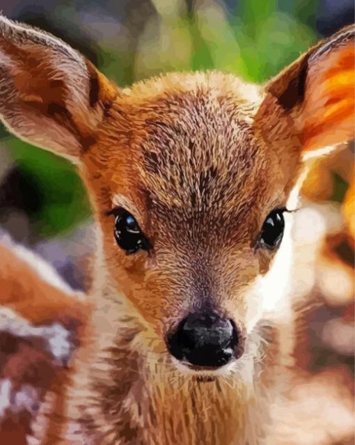 Baby Deer Animal paint by numbers