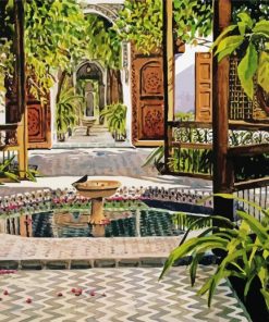 Bahia Palace Morocco paint by number