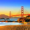 Baker Beach San Francisco paint by number