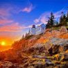 Bass Harbor Head Lighthouse paint by number
