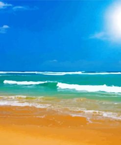 Beautiful Beach Scene paint by number