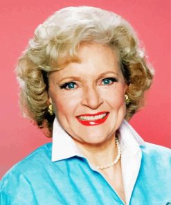 Beautiful Betty White paint by number
