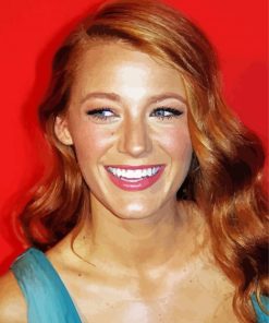 Beautiful Blake Lively paint by number