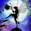Beautiful Fairy Silhouette paint by number