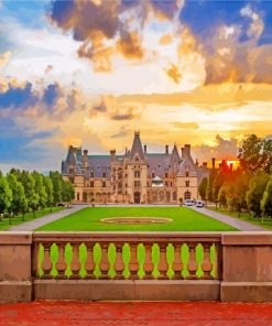 Biltmore House In North Carolina paint by number