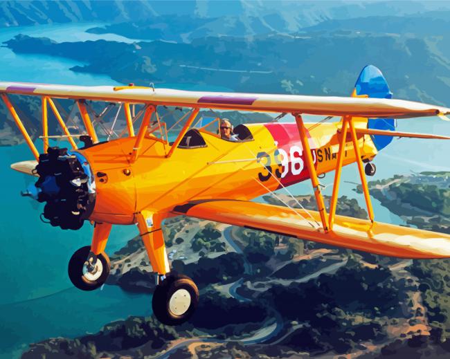 Biplane Rides paint by number