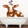 Bird On Cow In Bathtub paint by numbers