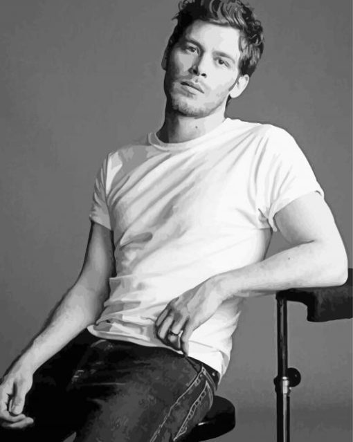 Black And White Joseph Morgan paint by number