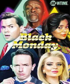Black Monday Movie Poster paint by number