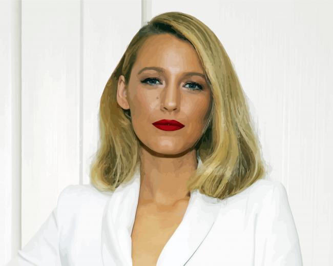 Blake Lively Actress paint by number