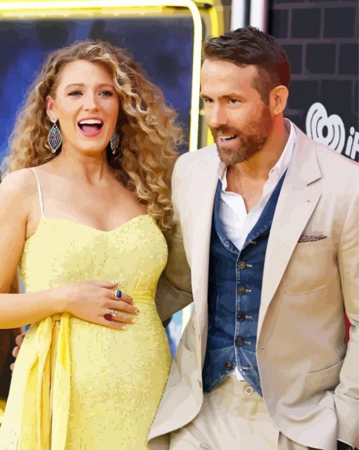 Blake Lively And Ryan Reynolds paint by number