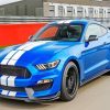 Blue Ford Shelby GT350 Car paint by number