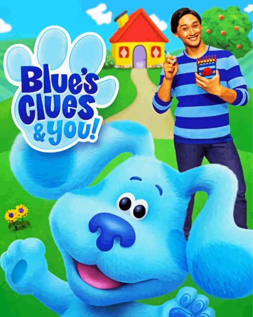 Blues Clues Animation Poster paint by number