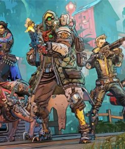 Borderlands Video Games paint by number
