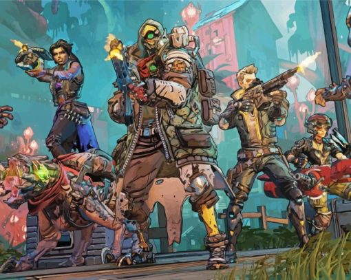 Borderlands Video Games paint by number