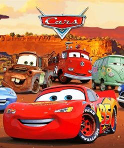 Cars Movie Poster paint by number
