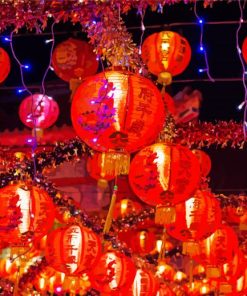 Chinese Lanterns paint by number