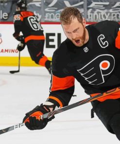 Claude Giroux Philadelphia Flyers Player paint by number