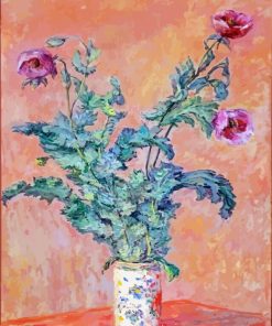 Claude Monet Purple Poppies paint by number