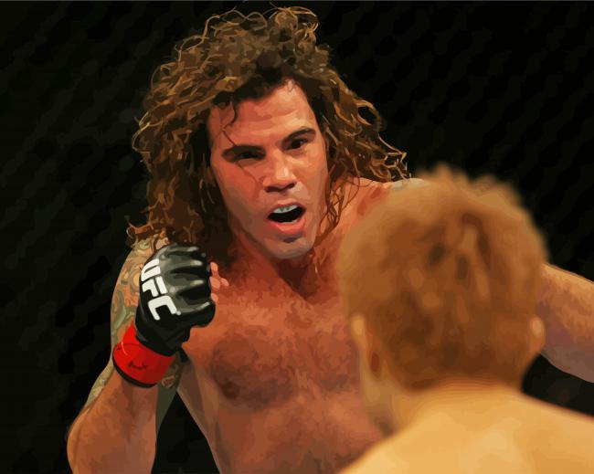 MMA Clayton Guida Fighter paint by numbers