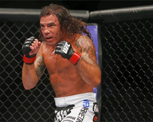 MMA Fighter Clayton Guida Charles paint by numbers