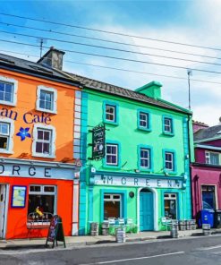 Colorful Building In Galway paint by number