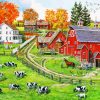 Cows In Farm By Bob Fair paint by number