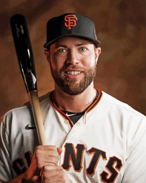 Darin Ruf Sf Giants Baseball Player paint by number