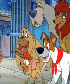 Disney Oliver And Company paint by number