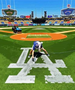 Dodger Stadium paint by number