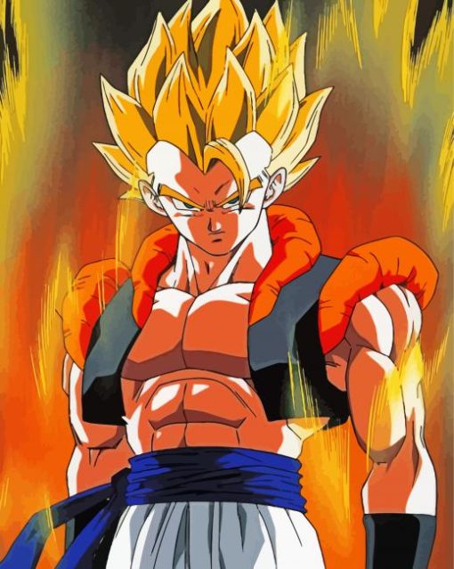 Dragon Ball Gogeta paint by number