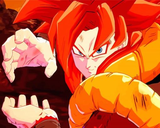 Dragon BallZ Gogeta paint by number