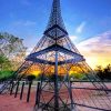 Eiffel Tower Replica Chandigarh Garden paint by number