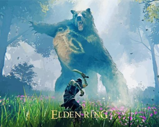 Elden Ring Game Poster paint by number