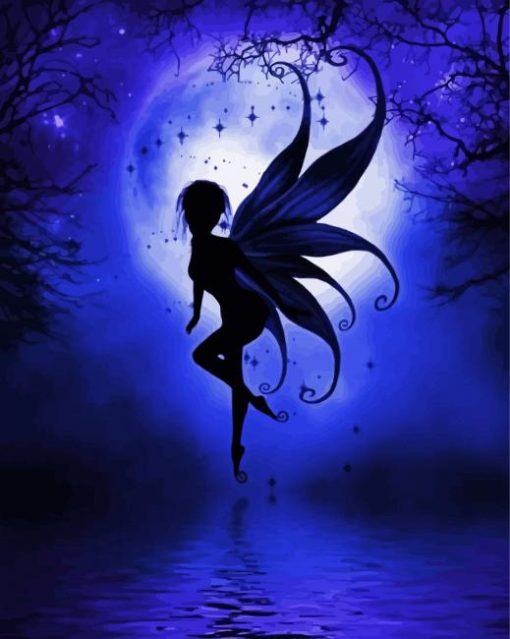 Cute Fairy Silhouette paint by number