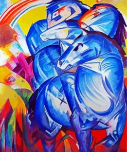 Franz Marc Blue Horses paint by number