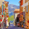 French Riviera Village paint by number