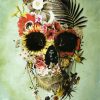 Garden Skull Light Art By Ali Gulec paint by number