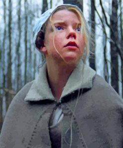 Girl In Woods Movie paint by number