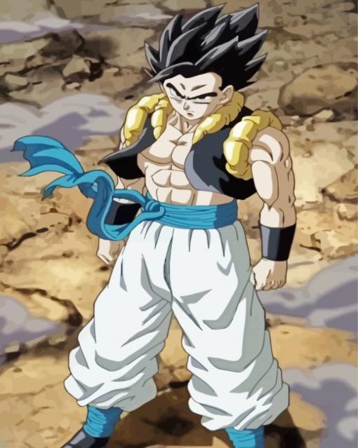 Gogeta Anime paint by number