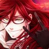 Grell Sutcliff Anime Girl paint by number