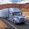 Grey Volvo Semi Truck paint by number