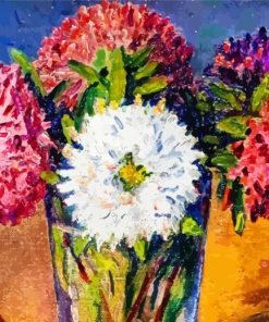 Gustave Camille Flowers In Vase paint by number
