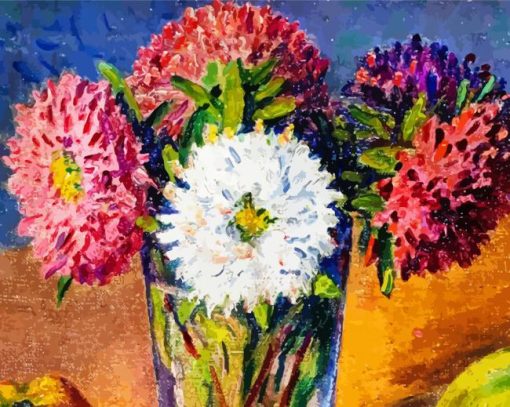 Gustave Camille Flowers In Vase paint by number