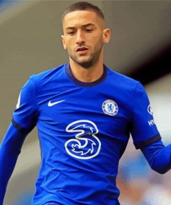 Hakim Ziyech Chelsea FC paint by number