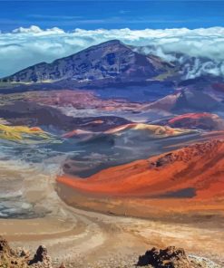 Haleakala Hawaii Landscape paint by number