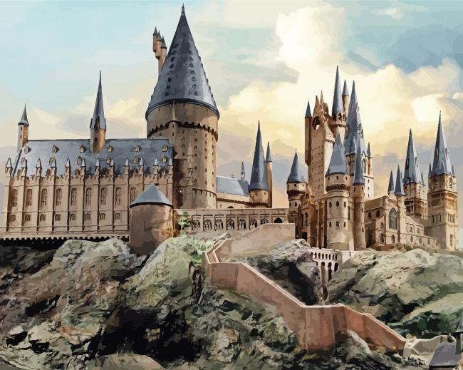Hogwarts Harry Potter Castle Paint By Numbers