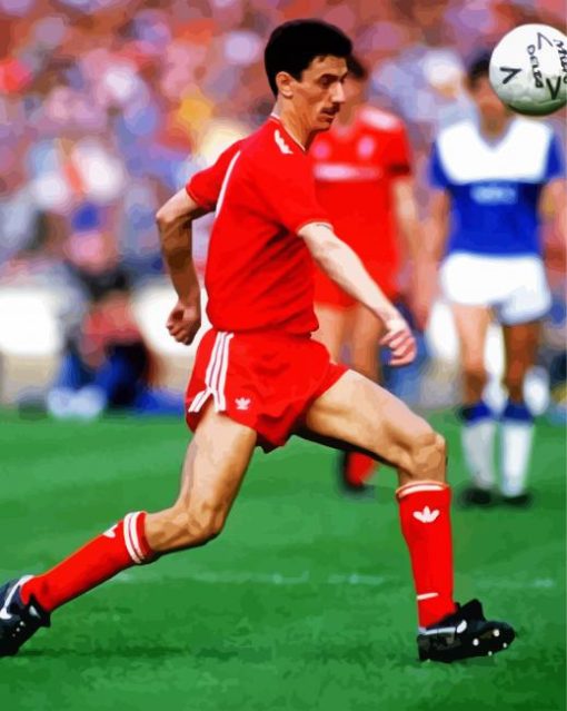 Ian Rush Soccer Player paint by number