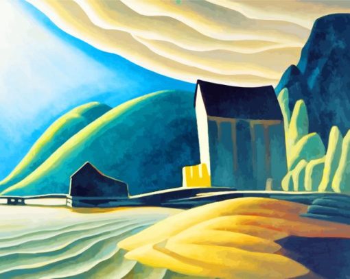 Ice House Lawren Harris paint by numbers