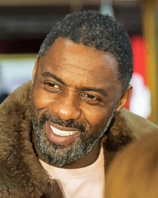 Idris Elba paint by number